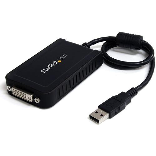 StarTech.com USB to DVI External Video Card Multi Monitor Adapter - 1920x1200 - Connect a DVI display for an extended desktop multi-monitor USB solution - usb video card - usb to dvi adapter - usb to dvi external video card - usb to dvi video adapter - u