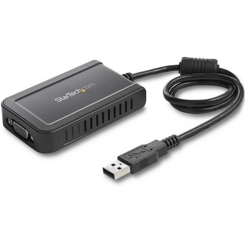 StarTech.com USB to VGA External Video Card Multi Monitor Adapter - 1920x1200 - Connect a VGA display for an entry-level extended desktop, multi-monitor USB solution - usb video card - usb video adapter - usb to vga adapter - external graphics card - usb