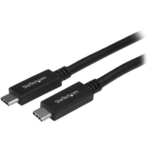 StarTech.com 2m 6 ft USB C Cable with Power Delivery (3A) - M/M - USB 3.0 - USB-IF Certified - USB 3.0 Type C Cable - USB 3.1 Gen1 (5Gbps) - Charge, sync and power your USB Type C devices - USB-IF Certified - USB 3.0 also known as USB 3.1 Gen 1 - USB 3.0