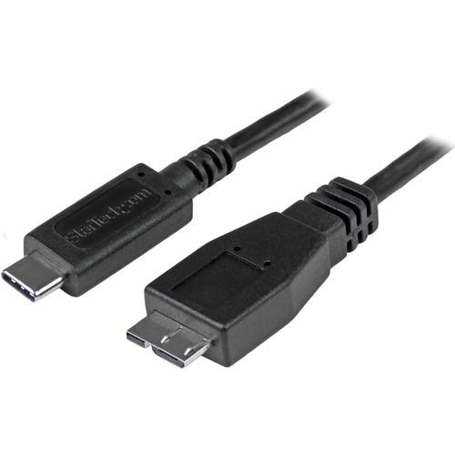 StarTech.com USB C to Micro USB Cable - 3 ft / 1m - USB 3.1 - 10Gbps - Micro USB Cord - USB Type C to Micro USB Cable - Connect USB Micro-B devices to your USB-C host, using this durable 1-meter cable - 3 ft USB 3.1 Cable - 1m USB Type C to Micro-B Cable