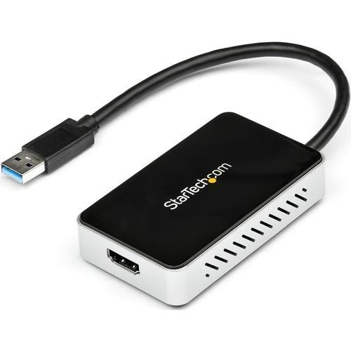 StarTech.com USB 3.0 to HDMI External Video Card Multi Monitor Adapter with 1-Port USB Hub - 1920x1200 / 1080p - Connect an HDMI-equipped display through USB 3.0, while keeping the USB 3.0 port available - USB 3 to VGA Video Card - USB 3.0 to HDMI Extern