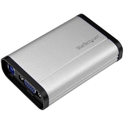 StarTech.com VGA Video Capture Card - 1080p 60fps Game Capture Card - Aluminum - Game Capture Card - HD PVR - USB Video Capture - Record VGA video to your computer, and embed a 3.5mm audio source, at 1080p 60fps resolution - Resolutions up to 1080p - VGA