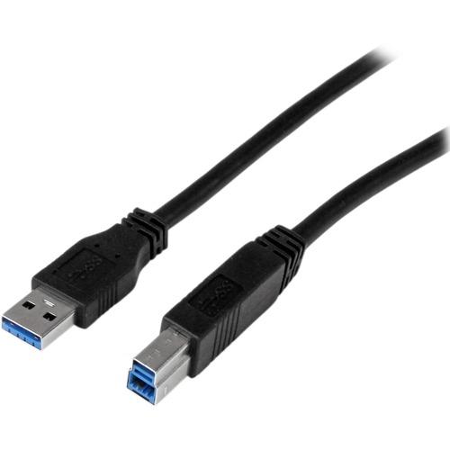 StarTech.com 1m (3ft) Certified SuperSpeed USB 3.0 A to B Cable - M/M - Connect your USB 3.0 devices, with this high-quality USB 3.0 certified cable - USB 3.0 Cable - USB 3.0 Cord - USB 3.0 A to B Cable - SuperSpeed USB 3.0 Cable - USB 3.0 AB Cable - 1 m