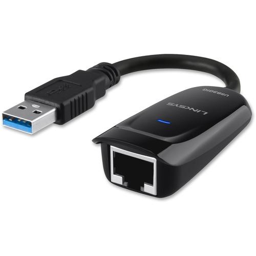 Linksys USB 3.0 Gigabit Ethernet Adapter - USB 3.0 - 1 Port(s) - 1 x Network (RJ-45) - Twisted Pair - 10/100/1000Base-T - Desktop