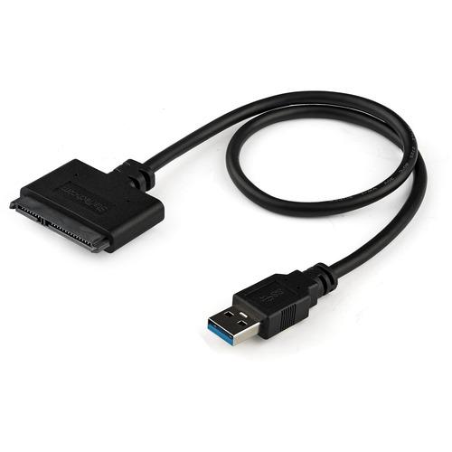 StarTech.com StarTech.com SATA to USB Cable USB 3.0 UASP - 2.5 SATA SSD / HDD - Hard Drive USB Adapter Cable - Hard Drive Transfer Cable - Quickly access a SATA 2.5" SSD or HDD through the USB-A port on a laptop w/ this SATA to USB cable - Hard Drive USB