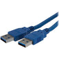 StarTech.com 6 ft SuperSpeed USB 3.0 Cable A to A - M/M - Type A Male USB - Type A Female USB - 6ft - Blue