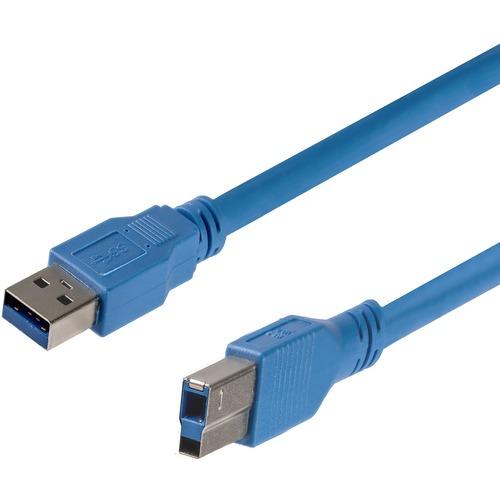 StarTech.com 1 ft SuperSpeed USB 3.0 Cable A to B - M/M - Type A Male USB - Type B Male USB - 1ft