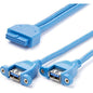 StarTech.com 2 Port Panel Mount USB 3.0 Cable - USB A to Motherboard Header Cable F/F - Extend a USB 3.0 Motherboard Header into Two Panel-mount USB 3.0-A Ports - panel mount usb 3.0 - usb 3.0 header cable - usb 3.0 internal cable - usb 3.0 motherboard a