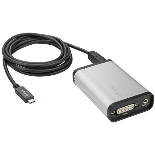 StarTech.com StarTech.com DVI to USB C Video Capture Device - USB Capture Card - Windows and Mac - DirectShow Compatible - 1080p 60fps - USBC2DVCAPRO - USB capture card includes software on Windows and Mac - 1080p DVI to USB video capture device - Direct