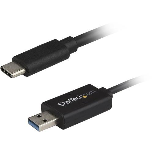 StarTech.com USB C to USB Data Transfer Cable - Mac / Windows - USB 3.0 - USB C to USB A Cable - Windows Easy Transfer Cable - Mac Data Transfer - Quickly transfer your Windows or Mac files to your USB-C enabled laptop or computer - USB C to USB Data Tra