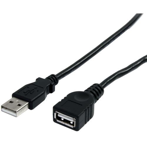 StarTech.com 10 ft Black USB 2.0 Extension Cable A to A - M/F - Extends the length of your current USB device cable by 10 feet - 10ft usb extension cable - 10ft usb 2.0 extension cable - 10ft USB extension cord -10ft usb male female cable
