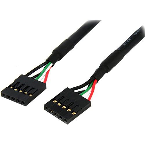 StarTech.com 18in Internal 5 pin USB IDC Motherboard Header Cable - IDC Female - IDC Female - 18 - Black