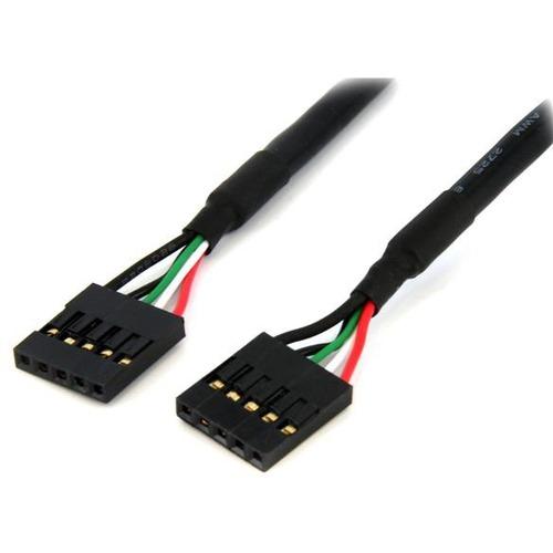 StarTech.com 24in Internal 5 pin USB IDC Motherboard Header Cable F/F - Connect a front panel USB hub or card reader directly to a motherboard header connector - internal usb cable - 5 pin header cable - usb header cable