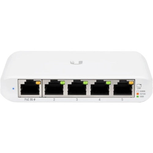 Ubiquiti USW-Flex-Mini Ethernet Switch - 5 Ports - Manageable - 2 Layer Supported - Twisted Pair - Desktop - 1 Year Limited Warranty