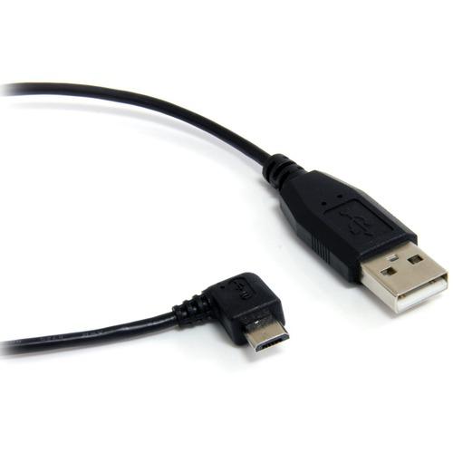 StarTech.com StarTech.com Micro USB A to Right Angle Micro B Cable - Charge and sync Micro USB devices, even in tight spaces - 6ft Micro USB Cable - USB to Micro B Cable - Right Angle USB Cable - 6 ft Micro USB Cable - A to Right Angle Micro B - 4 pin US