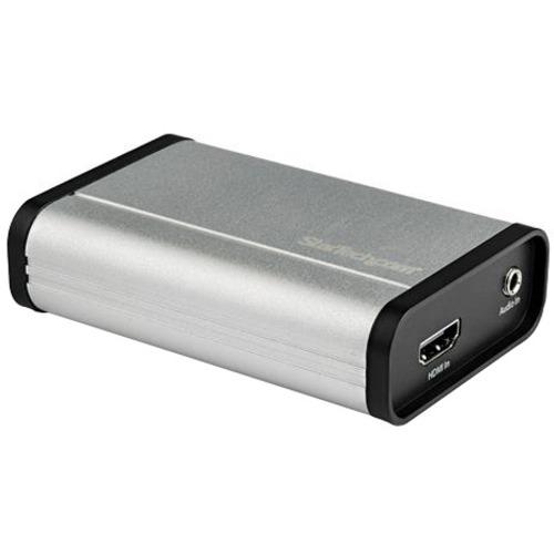StarTech.com HDMI to USB C Video Capture Device UVC 1080p 60fps - External USB 3.0 HDMI Audio/Video Capture/Live Streaming - HDMI Recorder - HDMI video capture device records to USB-C/TB3/USB-A computer - HD 1080p 60fps/2ch audio/H.264 (MPEG-4) - Auto in