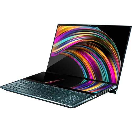 Asus ZenBook Pro Duo UX581 UX581LV-XS94T 15.6" Touchscreen Notebook - 4K UHD - Intel Core i9 (10th Gen) i9-10980HK 2.40 GHz - 32 GB RAM - 1 TB SSD - Celestial Blue - Intel HM470 SoC - Windows 10 Pro - Intel UHD Graphics with 6 GB - In-plane Switching (IP
