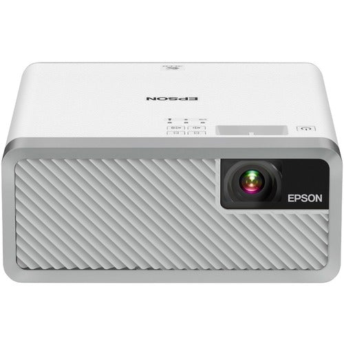 Epson EF-100 LCD Projector - 16:10 - White, Silver - 1280 x 800 - Front, Rear - 12000 Hour Normal Mode - 20000 Hour Economy Mode - HD - 2000 lm - HDMI - USB