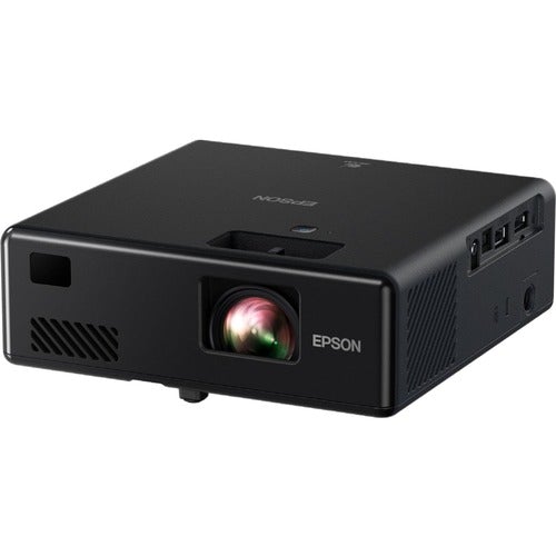 Epson EpiqVision Mini EF11 3LCD Projector - 16:9 - Black - 1920 x 1080 - Front, Ceiling, Rear - 20000 Hour Normal ModeFull HD - 200,000:1 - 1000 lm - HDMI - USB - 2 Year Warranty