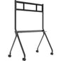 Viewsonic VB-STND-005 - VB-STND-005 slim trolley cart - Up to 55" Screen Support - 99.79 kg Load Capacity - 62.90" (1597.66 mm) Height x 45.70" (1160.78 mm) Width x 26" (660.40 mm) Depth