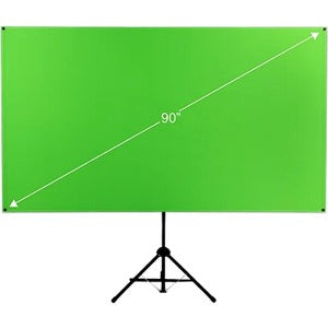 On The Go Screens Valera Screens Creator 90 Background - Portable - 80" (2032 mm) Width - Green - Fabric, Polyester