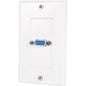 StarTech.com Single Outlet 15-Pin Female VGA Wall Plate - White - Add an in-wall VGA port, for neat, professional quality video installations. - VGA wall plate - video wall plate - video wall plate extender