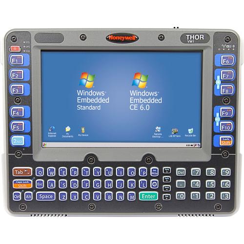 Honeywell Thor VM1 Vehicle-Mount Computer - Intel Atom 1.60 GHz - 1 GB RAM - 1 GB Flash Memory - 8" Color LED - WVGA - 800 x 480 - QWERTY Keyboard - Wi-Fi - Internal Antenna - IEEE 802.11a/b/g/n - Serial - USB - Windows CE 6.0
