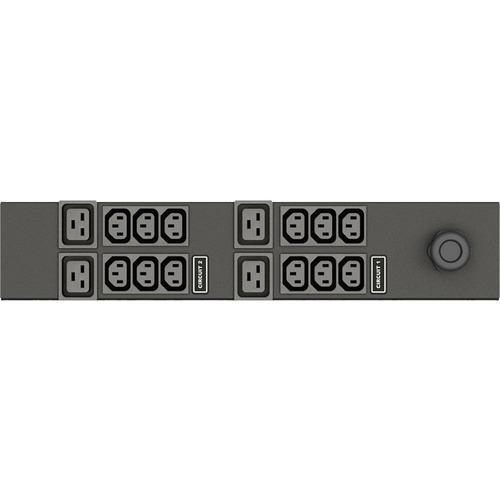 Vertiv Geist Monitored Rack PDU - (12) C13| (4) C19| L6-30P| 208V| RPDU - Vertiv Geist Monitored Rack Power Distribution Unit (PDU) - Data Center Rack Mount PDU| (12) IEC C13| (4) IEC C19| 30A| 208V| 4.9kW| L6-30P| Input Power Monitoring| Daisy chain Eth