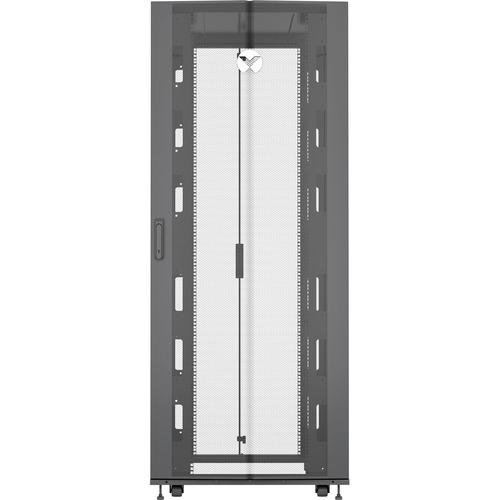 VERTIV VR - 48U with Shock Packaging - For Server, LAN Switch, Patch Panel - 48U Rack Height x 31.50" (800 mm) Rack Width x 47.83" (1215 mm) Rack Depth - Black - Steel - 1360.78 kg Maximum Weight Capacity - 1020.58 kg Dynamic/Rolling Weight Capacity - 13