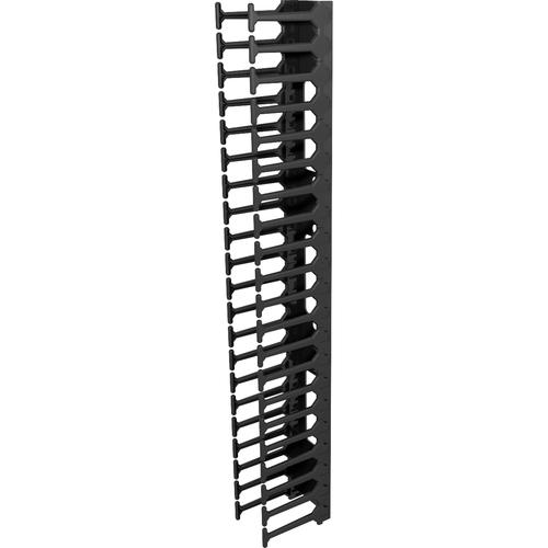 Vertiv? Vertical Cable Manager for 800mm Wide 42U (Qty 2) - Black - 2 Pack - 42U Rack Height - 19" Panel Width - Metal