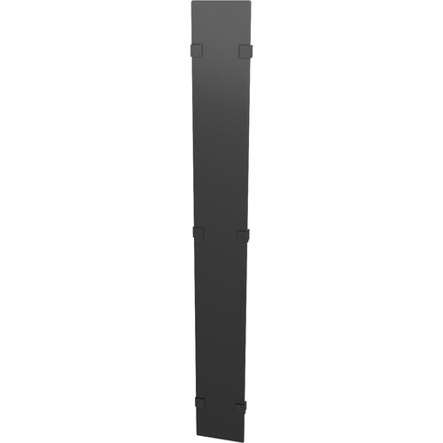 Vertiv? Hinged Covers 800mm Wide 42U Vertical Cable Manager (Qty 2) - Metal - Black - 42U Rack Height - 2 Pack - 31.50" (800.10 mm) Width