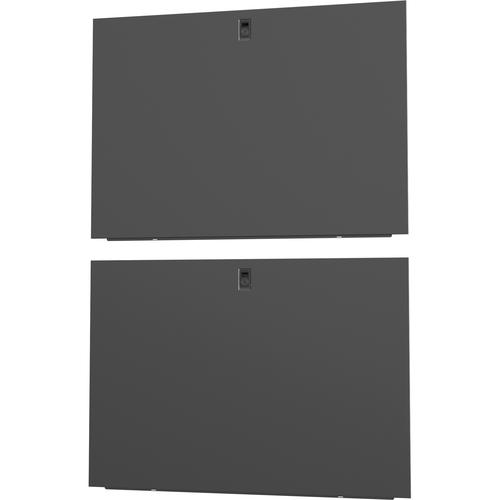 Vertiv? 42U x 1100mm Deep Split Side Panels Black (Qty 2) - Metal - Black - 42U Rack Height - 2 Pack - 43.31" (1100 mm) Width