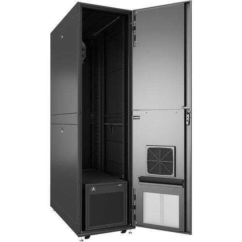 Vertiv VRC-S - Micro Data Center VR3307 48U 3.5kW 120V Server Rack Cooling Unit - Vertiv VR Rack VR3307 48U Server Rack| 2.2mx0.6mx1.2m (HxWxD)| VRC100KIT 3.5kW Rack-Mounted Air Cooler|1PH 120V@60Hz| Vertiv Geist Switched Rack Power Distribution Unit (rP