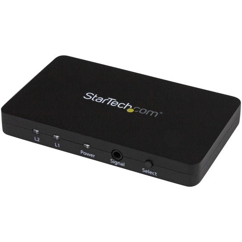 StarTech.com 2-Port HDMI Automatic Video Switch w/ Aluminum Housing and MHL Support - 4K 30Hz - Switch between two HDMI sources on a single HDMI display, with support for MHL and video resolutions up to 4K - HDMI switch - HDMI switcher - HDMI selector sw