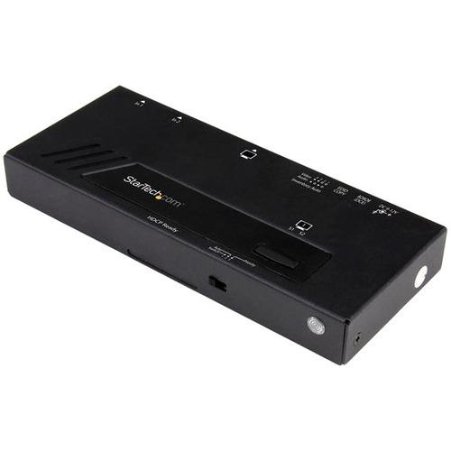 StarTech.com 2-Port HDMI Automatic Video Switch - 4K 2x1 HDMI Switch with Fast Switching, Auto-Sensing and Serial Control - 3840 — 2160 - 4K - 2 x 1 - 1 x HDMI Out - TAA Compliant