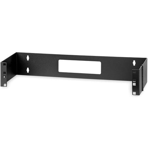 StarTech.com 2U Hinged Wall Mount Patch Panel Bracket - 6 inch Deep - 19" Patch Panel Swing Rack for Shallow Network Equipment- 22lbs (WALLMOUNTH2) - Wall-mount a patch panel or network switch while providing hinged access to the back of the device(s) -