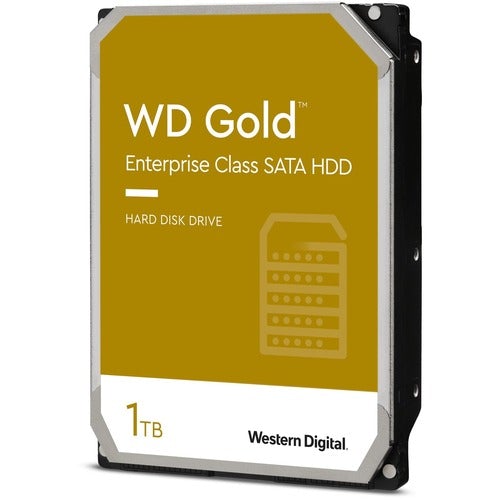 Western Digital WD Gold WD1005FBYZ 1 TB Hard Drive - 3.5" Internal - SATA (SATA/600) - Server, Storage System Device Supported - 7200rpm - 5 Year Warranty - PuriLite