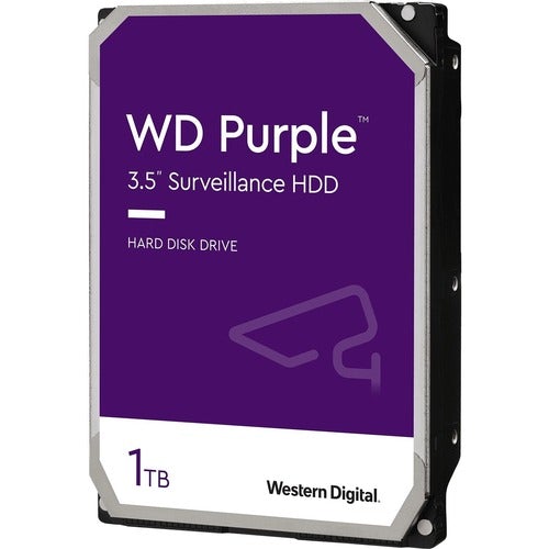 Western Digital WD Purple 1TB Surveillance Hard Drive - Network Video Recorder Device Supported - 5400rpm - 3 Year Warranty - PuriLite