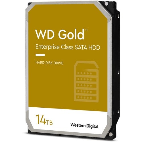 Western Digital WD Gold WD141KRYZ 14 TB Hard Drive - 3.5" Internal - SATA (SATA/600) - Server, Storage System Device Supported - 7200rpm - 5 Year Warranty