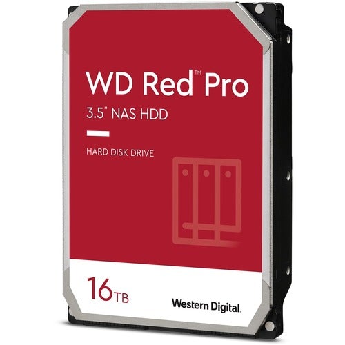 Western Digital WD Red Pro WD161KFGX 16 TB Hard Drive - 3.5" Internal - SATA (SATA/600) - Desktop PC, Storage System Device Supported - 7200rpm - 300 TB TBW - 5 Year Warranty