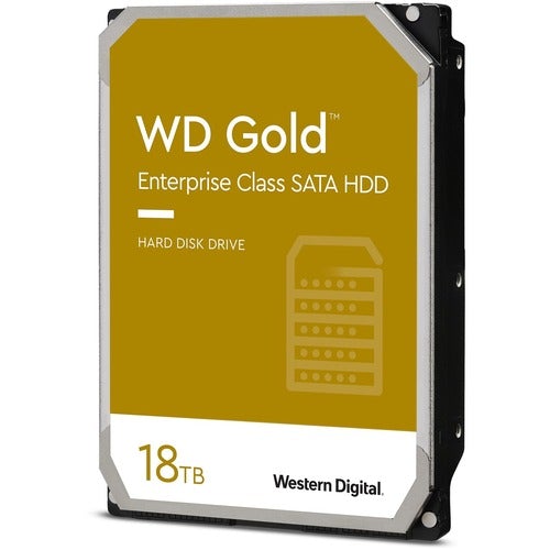 Western Digital WD Gold WD181KRYZ 18 TB Hard Drive - 3.5" Internal - SATA (SATA/600) - Server, Storage System Device Supported - 7200rpm - 5 Year Warranty