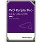 Western Digital Purple Pro WD181PURP 18 TB Hard Drive - 3.5" Internal - SATA (SATA/600) - Conventional Magnetic Recording (CMR) Method - Server, Video Surveillance System, Storage System Device Supported - 7200rpm - 550 TB TBW - 5 Year Warranty - PuriLite