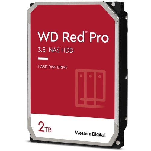 Western Digital WD Red Pro WD2002FFSX 2 TB Hard Drive - 3.5" Internal - SATA (SATA/600) - Storage System, Desktop PC Device Supported - 7200rpm - 300 TB TBW - 5 Year Warranty