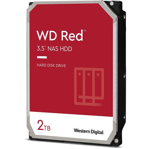 Western Digital Red WD20EFAX 2 TB Hard Drive - 3.5" Internal - SATA (SATA/600) - Storage System Device Supported - 5400rpm - 180 TB TBW - 3 Year Warranty - PuriLite