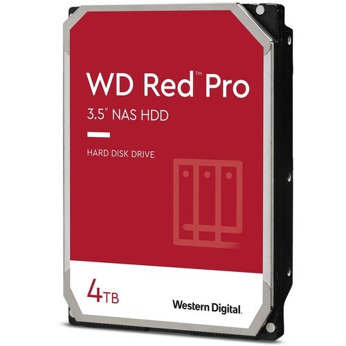 Western Digital WD Red Pro WD4003FFBX 4 TB Hard Drive - 3.5" Internal - SATA (SATA/600) - Storage System Device Supported - 7200rpm - 300 TB TBW - 5 Year Warranty - PuriLite
