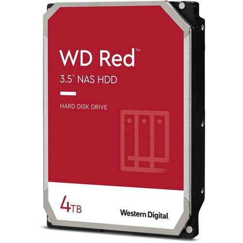 Western Digital Red WD40EFAX 4 TB Hard Drive - 3.5" Internal - SATA (SATA/600) - Storage System Device Supported - 5400rpm - 180 TB TBW - 3 Year Warranty