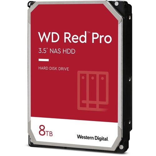 Western Digital WD Red Pro WD8003FFBX 8 TB Hard Drive - 3.5" Internal - SATA (SATA/600) - Storage System Device Supported - 7200rpm - 300 TB TBW - 5 Year Warranty