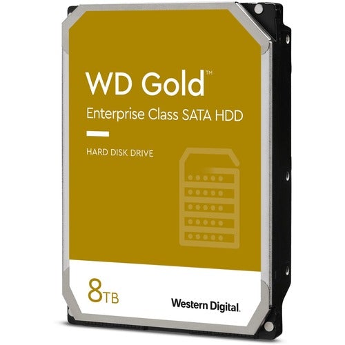 Western Digital WD Gold WD8004FRYZ 8 TB Hard Drive - 3.5" Internal - SATA (SATA/600) - Server, Storage System Device Supported - 7200rpm - 5 Year Warranty