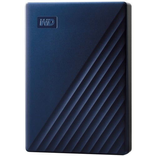 Western Digital WD My Passport for Mac 4 TB Portable Hard Drive - External - Midnight Blue - USB 3.2 - 256-bit Encryption Standard - 3 Year Warranty