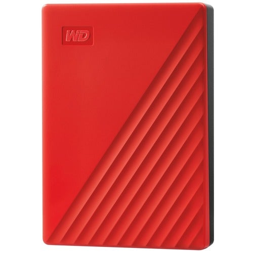 Western Digital WD My Passport WDBPKJ0040BRD-WESN 4 TB Portable Hard Drive - External - Red - USB 3.0 - 256-bit Encryption Standard - 3 Year Warranty - Retail